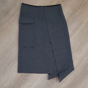 Joseph Charcoal Asymmetrical Skirt